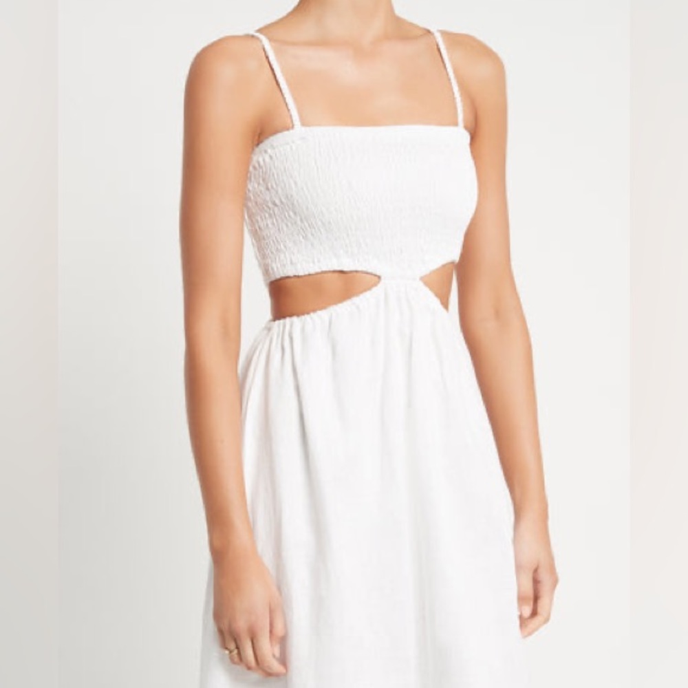 Side cutout midi dress